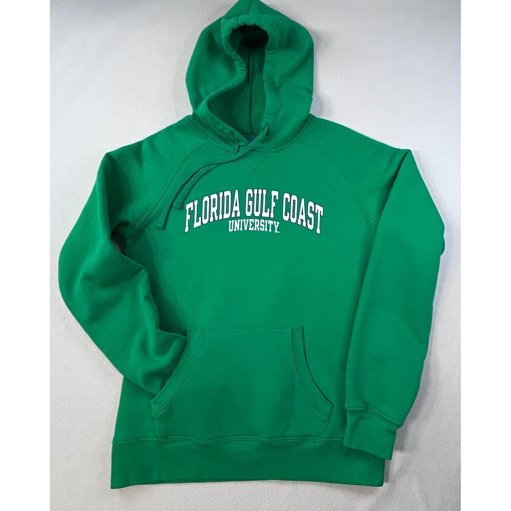 Champion Florida Gulf Coast University FGCU Hoodie Green Youth Medium Fleece